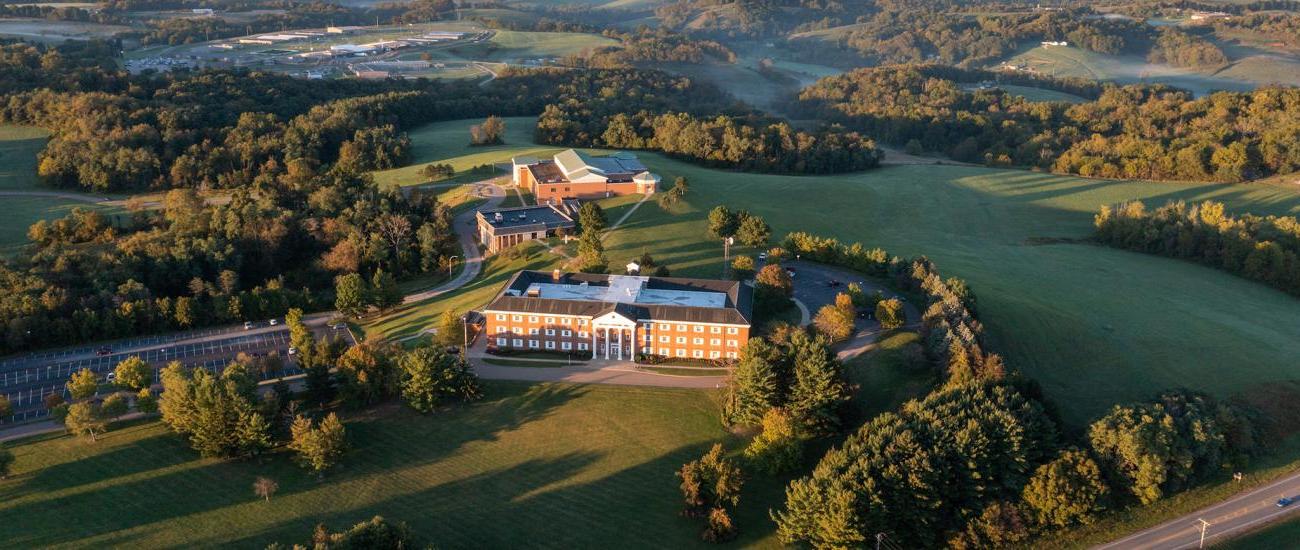 Aerial view of Ohio University Eastern Campus