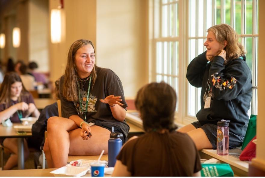 Students at orientation